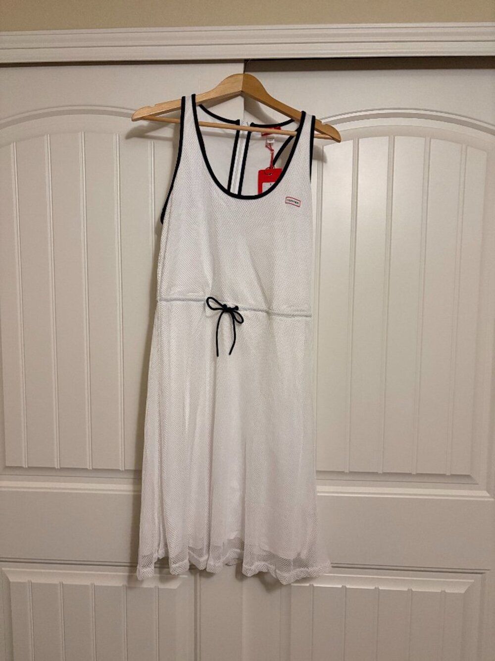 Hunter X Target Mesh Front Dress Small Zip Back Black Trim Sleeveless NWT NEW